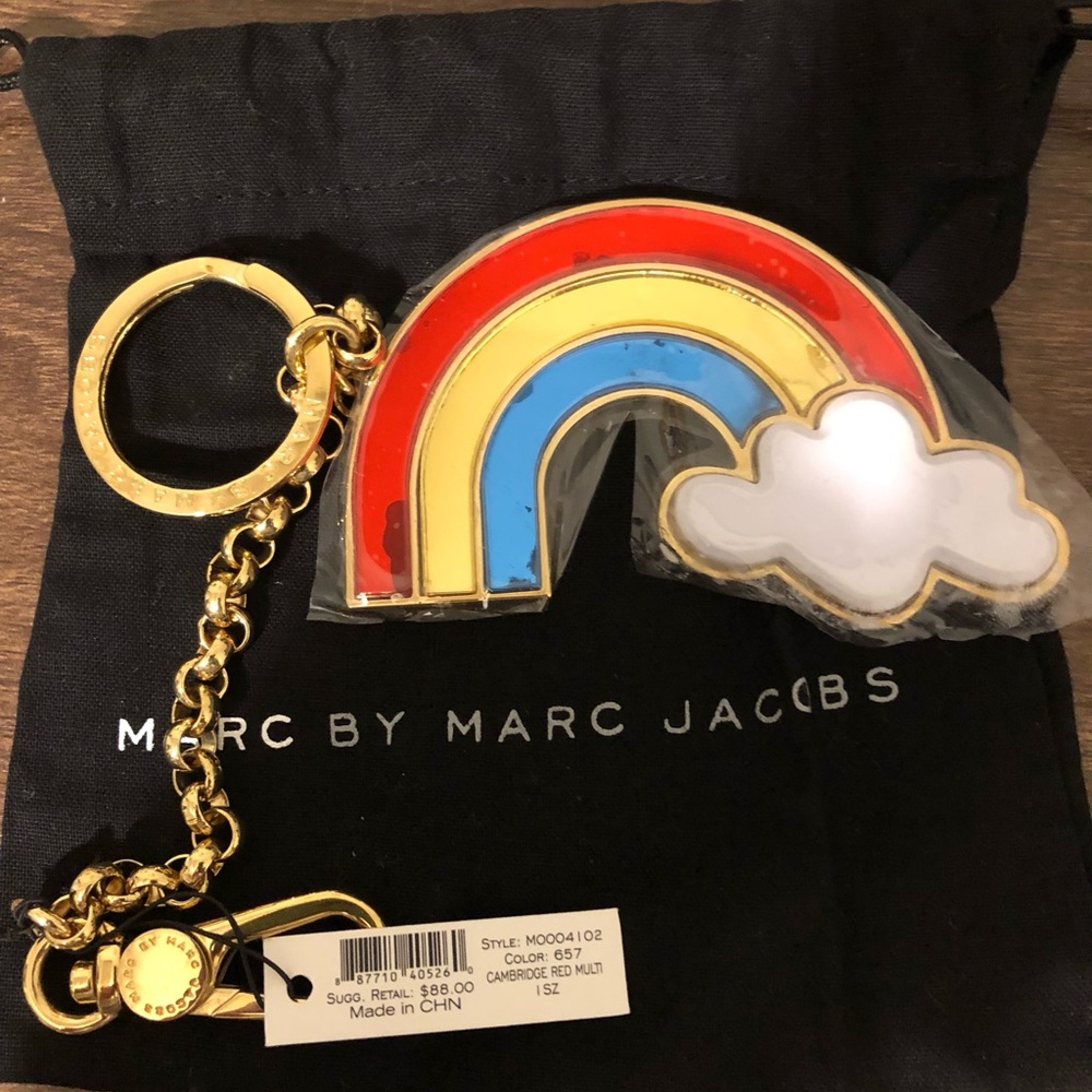Marc Jacobs Rainbow  Design keychain/ bag charm